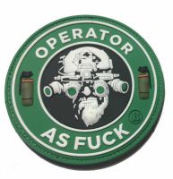 Патч Operator as fuck ПВХ 80 мм